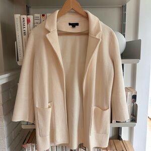 JCREW Sweater Blazer White XXS